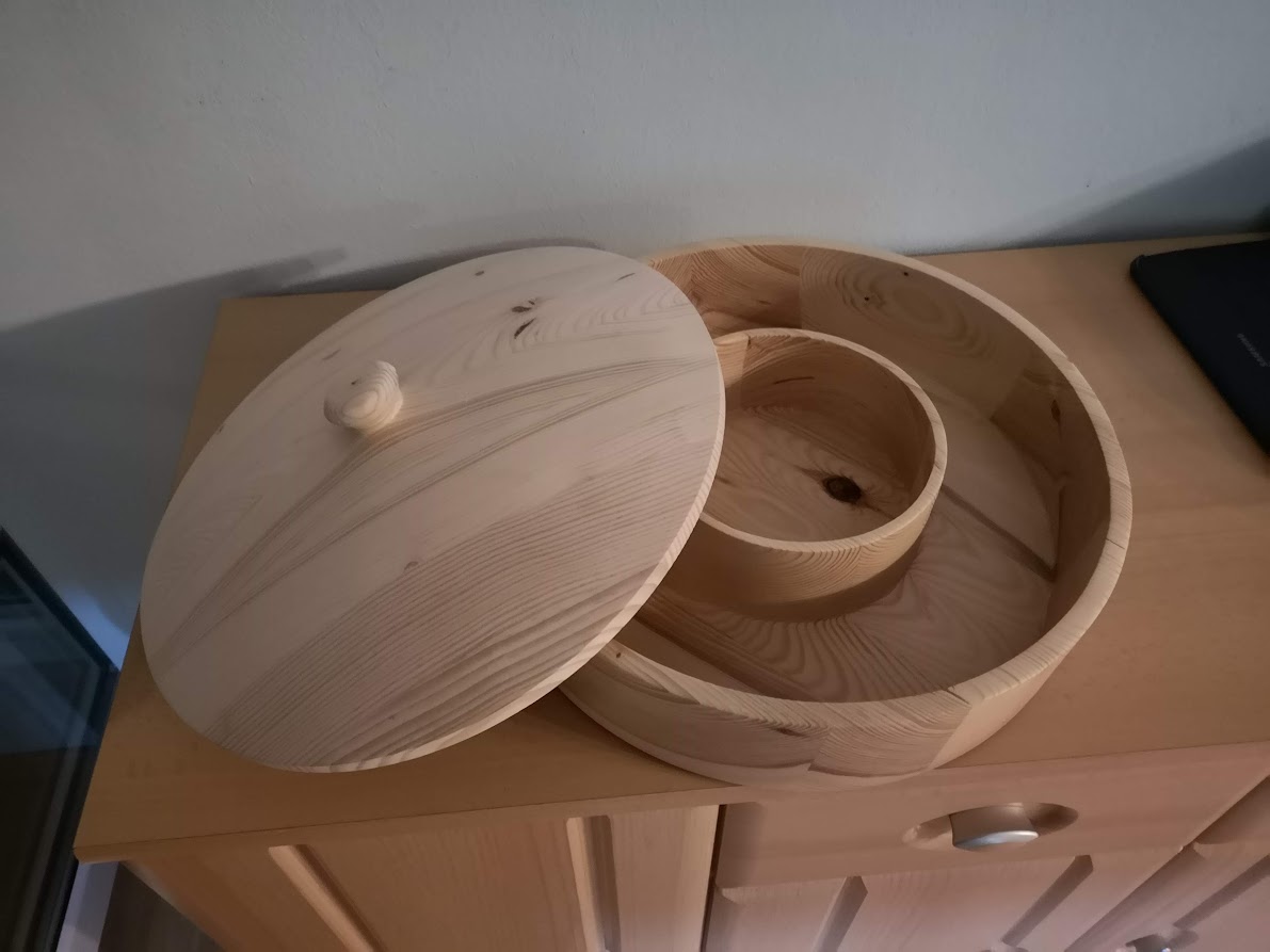 Fichtenholz verleimt mit deckel